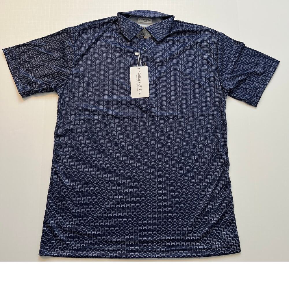 Collars & Co. Semi-Spread Collar Short-Sleeve Polo
